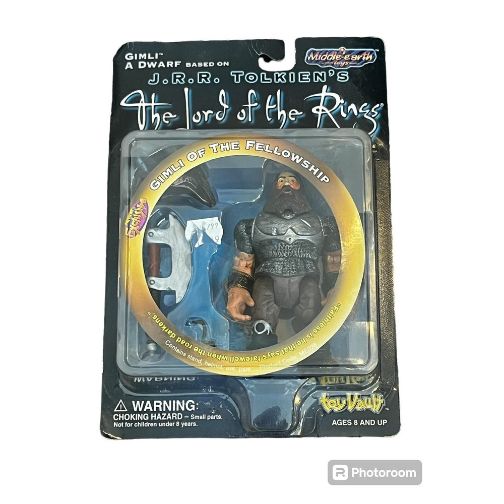 The Lord Of The Rings Fellowship Of The Ring GIMLI Action Figure New In Box